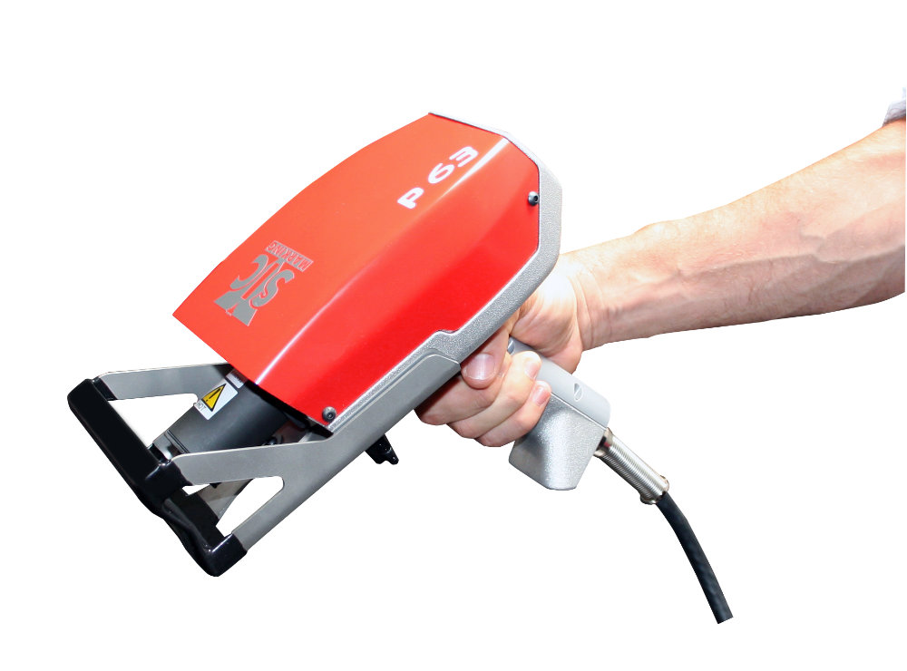 e10-p63 mikroúderový značiaci stroj